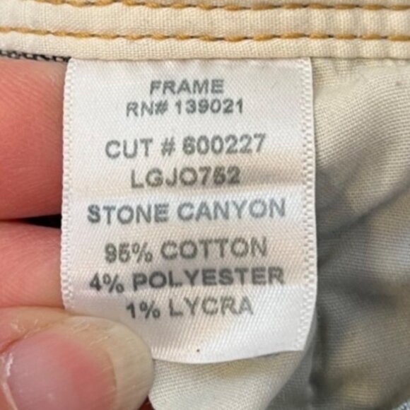 FRAME Le Garcon Denim Overalls in Stone Canyon Skinny Distressed Cropped Blue - Picture 10 of 10